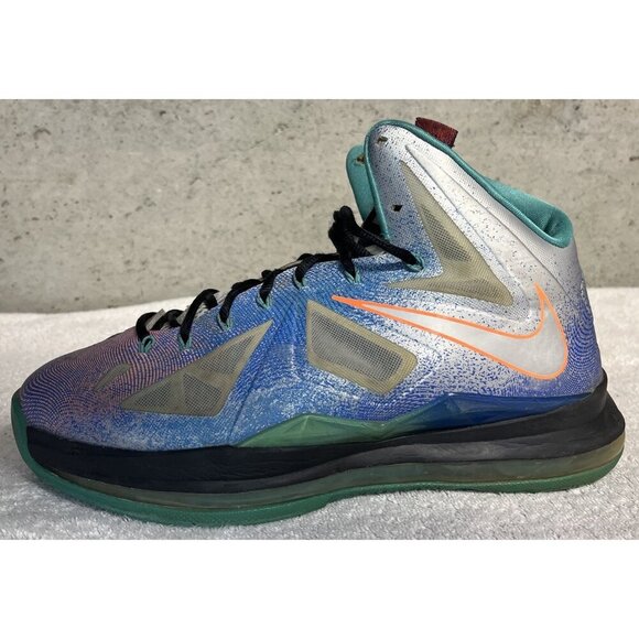 Nike Lebron X Re-Entry Pure Platinum 541100-008 Mens Size 11 Basketball Shoes main image 8
